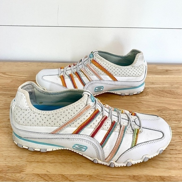 Skechers Rainbow Biker Bungee Slip On Comfort Slides Sneakers Mules, Size 10 - Picture 5 of 12